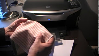 Printing fabric on an inkjet printer part two [upl. by Erine]