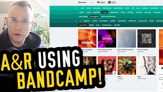 Using BANDCAMP to Find Artists for Your Record Label  AampR Tips [upl. by Corwun]