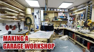 Timelapse in 12 mins  making my GARAGE WORKSHOP [upl. by Perr136]