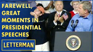 Daves Tribute To Great Moments In Presidential Speeches  Letterman [upl. by Meuse454]