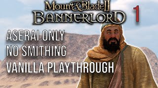 Aserai Only Playthrough  Mount amp Blade II Bannerlord  Part 1 [upl. by Leyes]