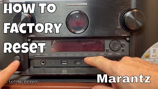 Marantz factory Reset settings to Default  SRSeries AV Receivers [upl. by Adnof234]