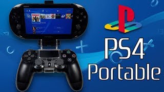 EASY DIY PLAYSTATION PS4 PORTABLE HANDHELD 60 FPS ULTIMATE FORTNITE MOBILE [upl. by Naig152]