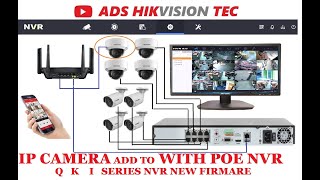 Hikvision NVR with POE setup for beginners HDD installation  Face Detection Line crossing [upl. by Aicatsal]