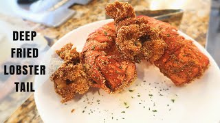 Easy Deep Fried Lobster Tail  Food  Fork n Fly [upl. by Adnolor]