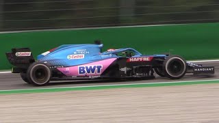 Jack Doohan Testing an Alpine A521 F1 Car at Monza Circuit [upl. by Eniloj]