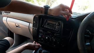 Aftermarket Double Din HeadunitRadio Install 100 Series Landcruiser Kenwood DMX1025BT [upl. by Amin]