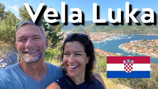 Vela Luka Croatia Walking Tour of Pretty Small Town on Korcula Island [upl. by Dymoke]