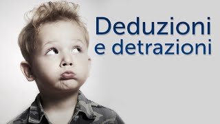 Qual è la DIFFERENZA tra DEDUZIONI e DETRAZIONI  Pillole di Economia s02x18 [upl. by Anisamoht]