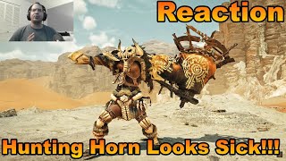 Just A Gamer Reacts  Monster Hunter Wilds  Gunlance amp Hunting Horn Overviews [upl. by Niarda682]