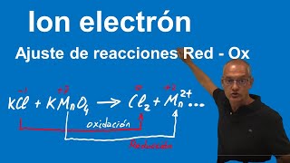 Ion electrón Ajuste de reacciones redox Ejemplo explicado paso a paso [upl. by Bez]