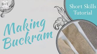 Historic Fashion Tutorial Series Making Buckram [upl. by Inaliel]