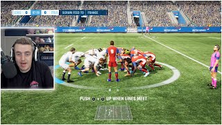 Playing Rugby Challenge 4 On The Playstation 5 England Vs France Gameplay [upl. by Alabaster]