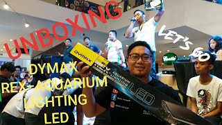 UNBOXING DYMAX REXAQUARIUM LIGHTING LED [upl. by Nnybor]