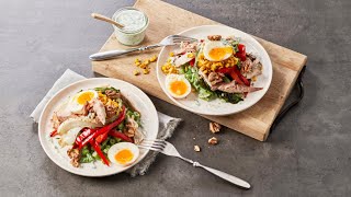 Zomerse salade van geroosterde groente met gerookte makreel  Coopjeskoken  Coop [upl. by Barmen409]