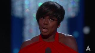 Viola Davis wins Best Supporting Actress  89th Oscars 2017 [upl. by Eisteb]