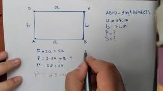 Perimetri dhe sipërfaqja e drejtkendeshit [upl. by Bass174]