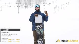 Scotts ReviewBurton Instigator Snowboard 2021Snowboardscom 19 40 [upl. by Omsoc153]