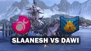 Slaanesh vs Dawi  Total War Warhammer 3 [upl. by Nalda]