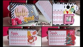 Tutorial calendario de sobremesa con planificadores [upl. by Tegdirb]