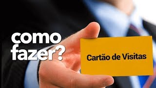 Como Fazer cartão de visita FÁCIL e sem instalar nada [upl. by Yanaton557]