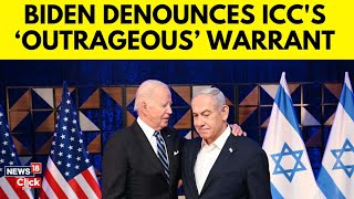 quotOutrageousquot Joe Biden Slams World Courts Request To Arrest Benjamin Netanyahu  News18  G18V [upl. by Airda953]