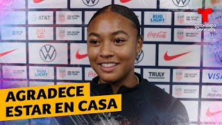 Jaedyn Shaw se siente feliz por volver a jugar en Dallas  Telemundo Deportes [upl. by Juliano]