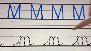 Joined Handwriting Letter M  How to Write in Cursive  The Learning Shed [upl. by Ninehc]