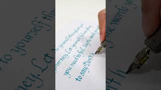 Pov You’re practicing italic script with me ✍🏼✨ italiccalligraphy shorts [upl. by Pearlman]