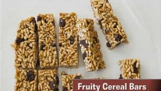 Snacks in a Snap Fruity Cereal Bars [upl. by Nnylidnarb950]