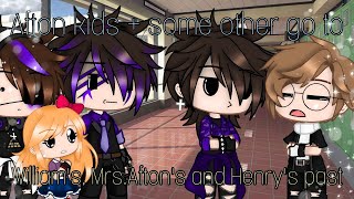 Afton kids  some others go to the adults past  My AU  FNAF  aftonfamily fnaf [upl. by Artenal]