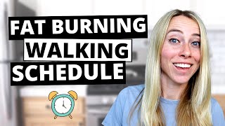 The BEST Fat Burning Walking For Weight Loss Schedule [upl. by Assiron122]