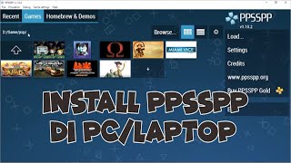 Cara Install PPSSPP di Pc  Laptop [upl. by Cilka392]