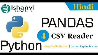 Pandas Tutorial 04  CSV Reader and Data Frame [upl. by Sibeal]