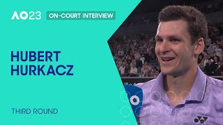 Hubert Hurkacz OnCourt Interview  Australian Open 2023 Third Round [upl. by Giannini]