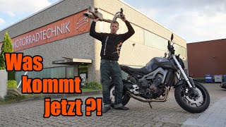 Soundoptimerung Yamaha MT09  Wir bauen einen Auspuff an [upl. by Chipman]