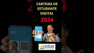 Como Solicitar a Carteira de Estudante Digital 2024  Meia Entrada [upl. by Furey]