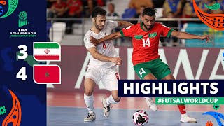 IR Iran v Morocco  FIFA Futsal World Cup 2024  Round of 16  Highlights [upl. by Eglanteen]