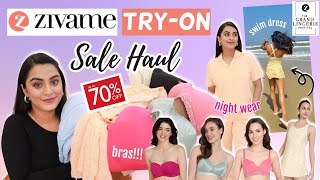 My Zivame MUST HAVES  Upto 70 Off SALE HAUL  Best Bras Cami Shape wear  Swim Dress amp More [upl. by Hanforrd302]