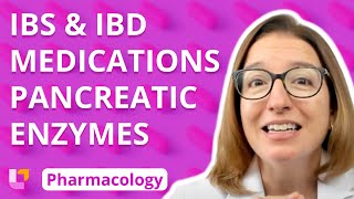 IBS amp IBD Medications Pancreatic Enzymes  Pharmacology  GI System  LevelUpRN [upl. by Zelazny31]