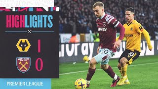 Wolverhampton Wanderers 10 West Ham  Premier League Highlights [upl. by Afrika546]