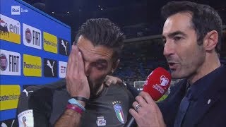 ITALIA FUORI DA RUSSIA 2018 BUFFON IN LACRIME [upl. by Sylvanus]