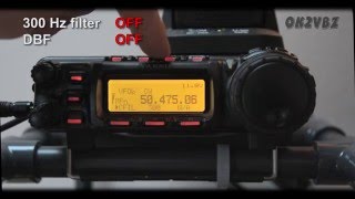 YAESU FT857D 300Hz Collins CW filter and DSP2 [upl. by Irpak942]