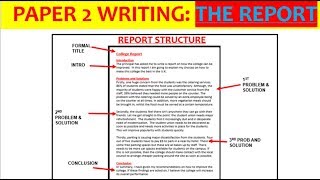 REPORTS  Paper 2 writing exam EDUQAS GCSE English Language [upl. by Grishilde]