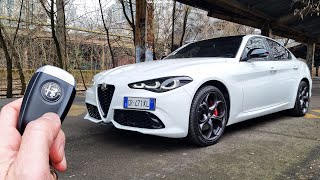 Alfa Romeo Giulia Tributo Italiano 20 TURBO 280 Q4 TEST Bellissimo 4k [upl. by Holsworth327]