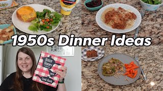 1950s Dinner Ideas 🍽️ Trying 1950s RECIPES wJen Chapin [upl. by Bink]