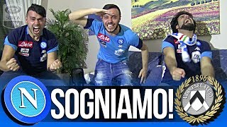 SOGNIAMO NAPOLI 42 UDINESE  LIVE REACTION TIFOSI NAPOLETANI HD [upl. by Aiyotal]