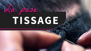 Comment faire un tissage  Pose Tissage  extensions Extiff [upl. by Neirda407]