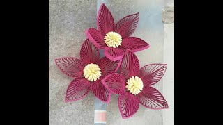 Quilled flowers Designs l Easy Paper Quilling art [upl. by Aneerak]