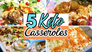 5 AMAZING Keto Casserole Dishes  Easy Low Carb Recipes for the family  Large Family Meals [upl. by Odlamur]